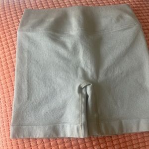 tan biker shorts, xs
